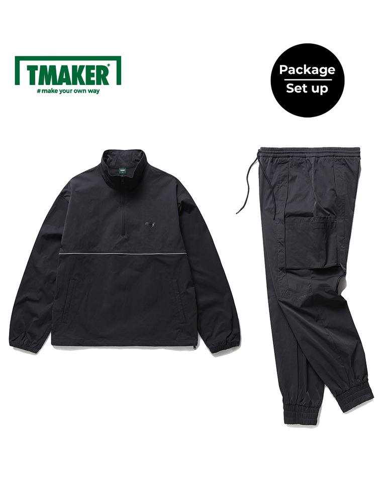 TMAKER, 티메이커 TMR-AL002 (BK) TMAKER 아노락/조거팬츠 셋업
